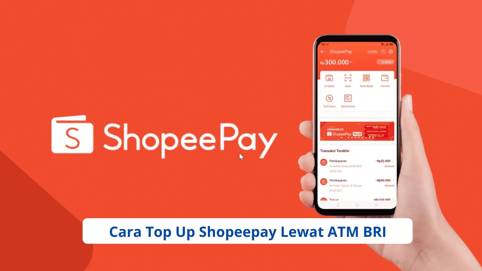 Cara Top Up Shopeepay Lewat ATM BRI